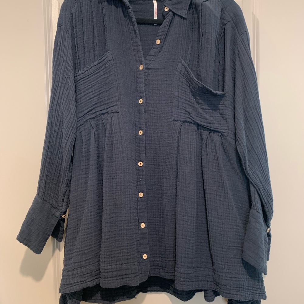 Free People Voyager Shirt Dress - Picture 2 of 4